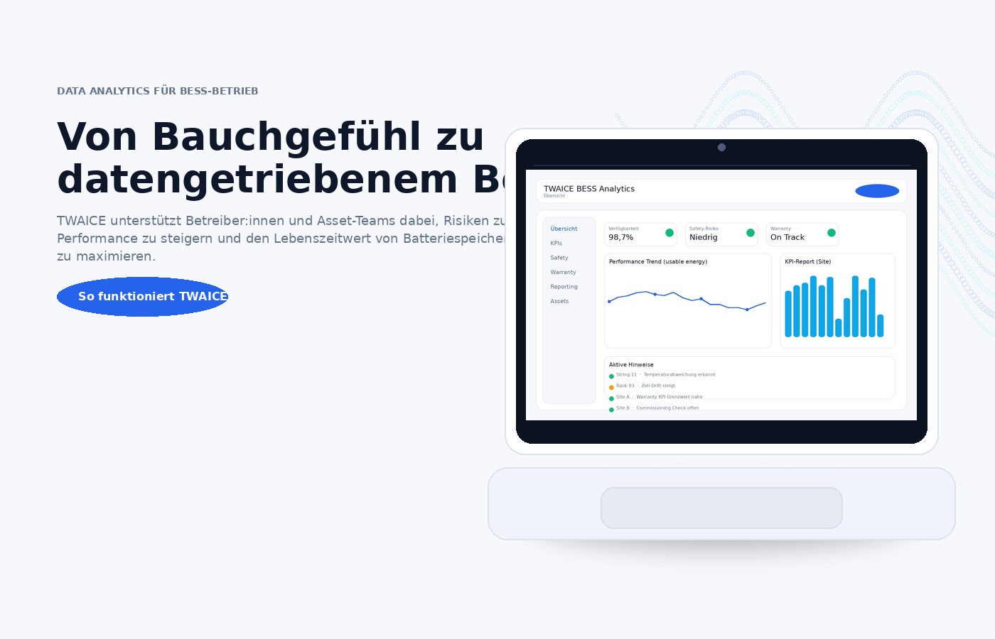 TWAICE Dashboard Vorschau